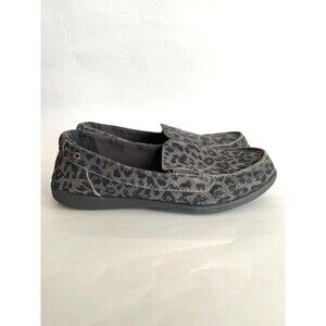 Crocs Walu Suede Slip On Loafer Shoes Sz 8 Leopard Maximalist Neutral Everyday‎